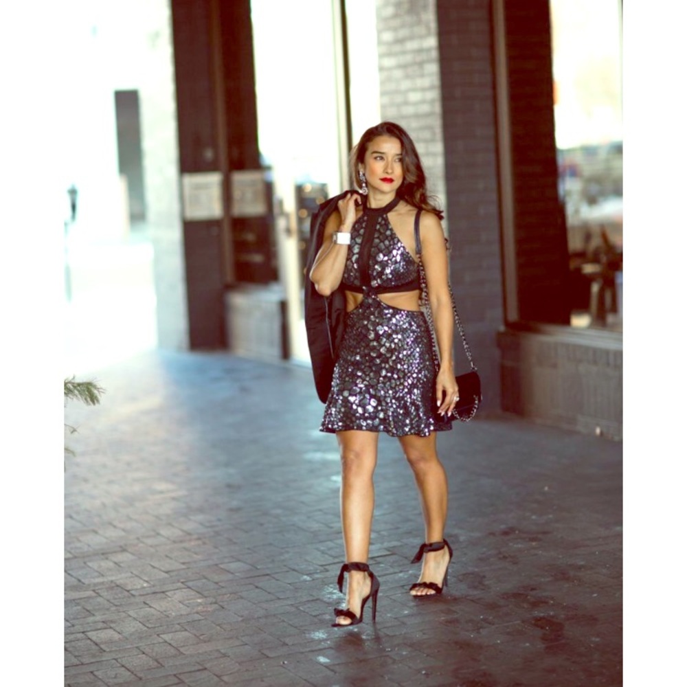 Express Metallic Sequin Dress💋